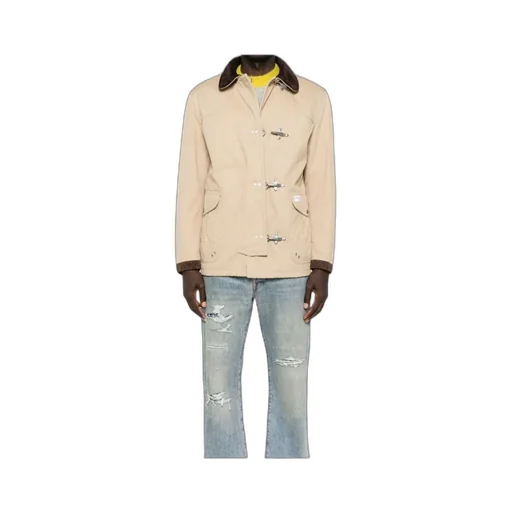 Toggle-Closure Canvas Jacket