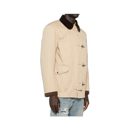 Toggle-Closure Canvas Jacket