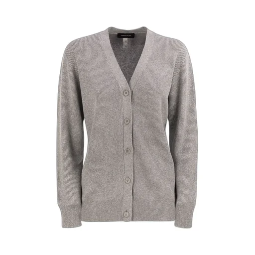 V-Neck Ribbed Cardigan