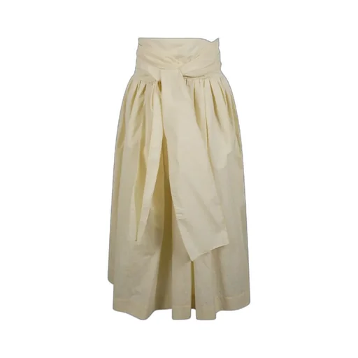 Front-Tie Midi Skirt