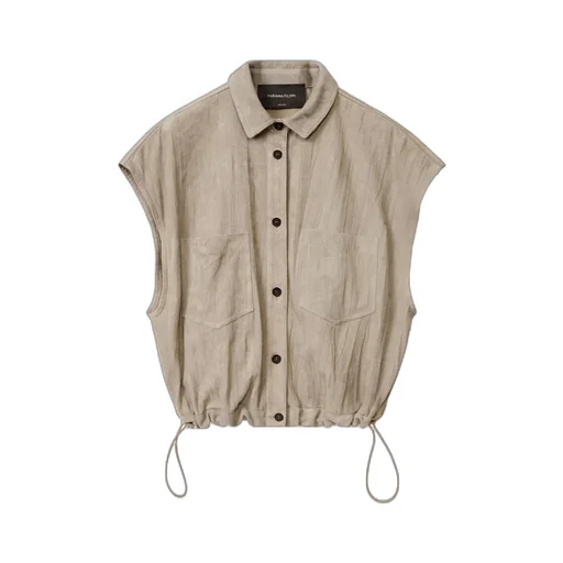 Suede Vest With Pockets
