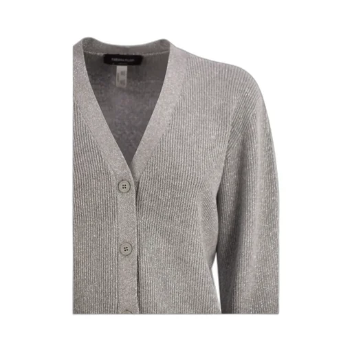 V-Neck Ribbed Cardigan
