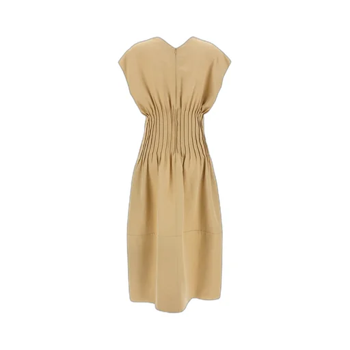 Fitted-Waist Sleeveless Dress
