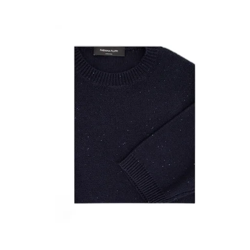 Sequinned Short Sleeved Crewneck Jumper