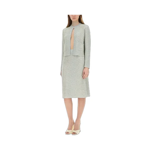 Lurex Knit Tweed Skirt