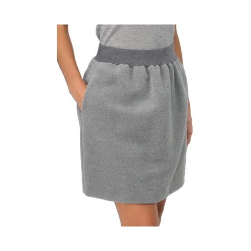 Elastic Waist Pleated Skirt