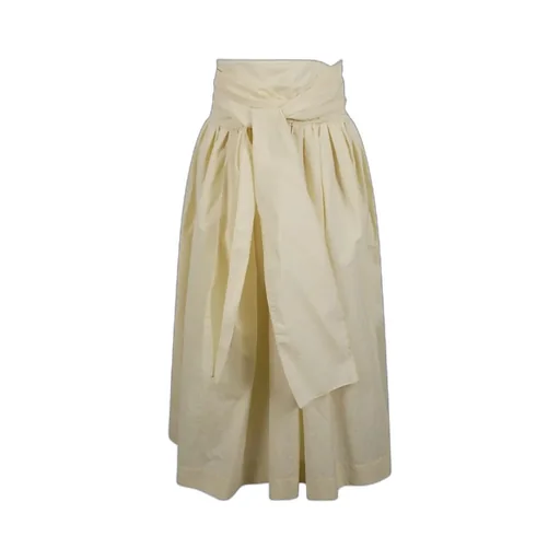 Front-Tie Midi Skirt