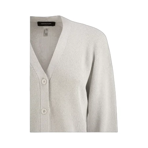 V-Neck Ribbed Cardigan