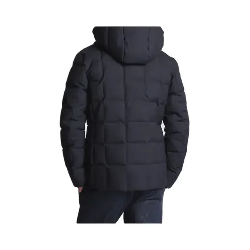 Quilted Hooded Pea Coat