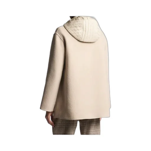 Hooded Wool-Cashmere Pea Coat