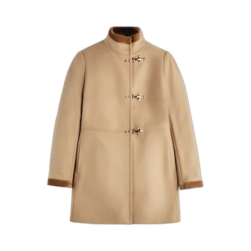 Virginia Velvet-Trimmed Coat