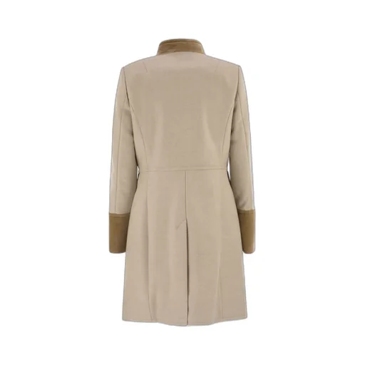 Virginia Velvet-Trim Coat