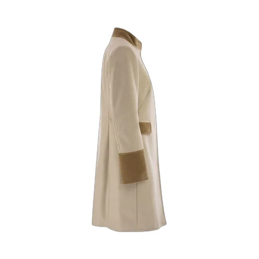 Virginia Velvet-Trim Coat