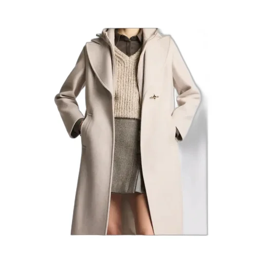 Double Wool Jersey Coat