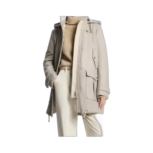 Quilted Wool-Blend Parka