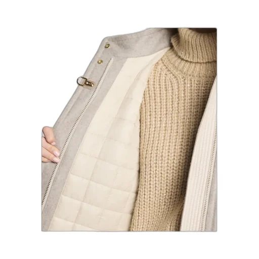 Quilted Wool-Blend Parka