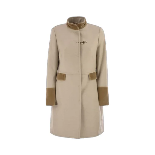 Virginia Velvet-Trim Coat