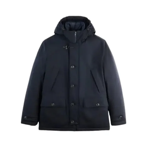 Technical Gabardine Pea Coat