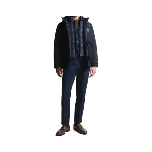 Technical Gabardine Pea Coat