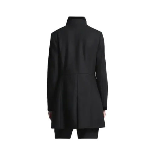 Virginia Velvet-Trimmed Coat