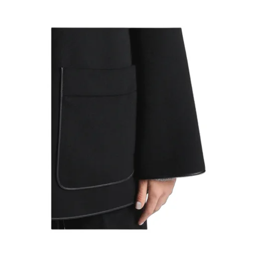 Hooded Wool-Cashmere Pea Coat