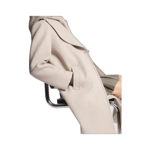Double Wool Jersey Coat