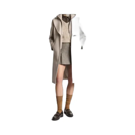 Double Wool Jersey Coat
