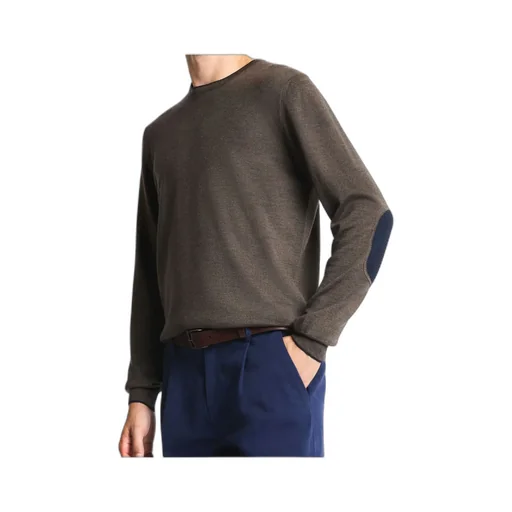 Elbow-Patch Wool Sweater