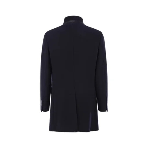 Herringbone Wool-Blend Coat