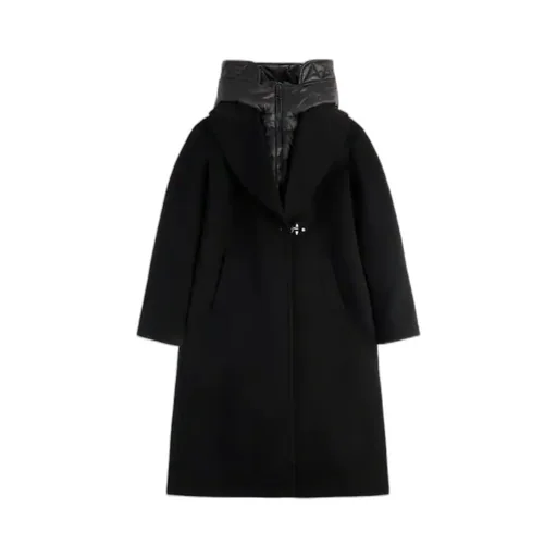 Double Front Hooded Coat