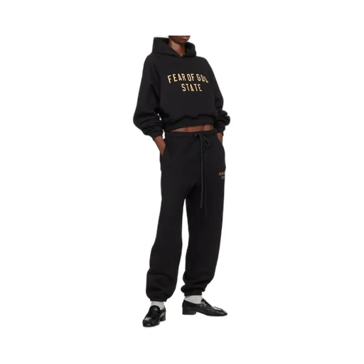 Logo Printed Drawstring Track Pants