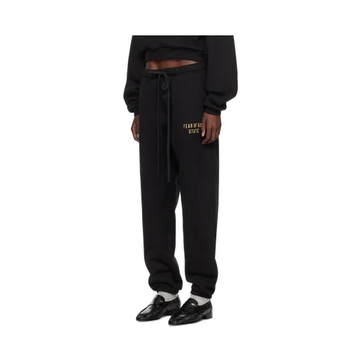 Logo Printed Drawstring Track Pants