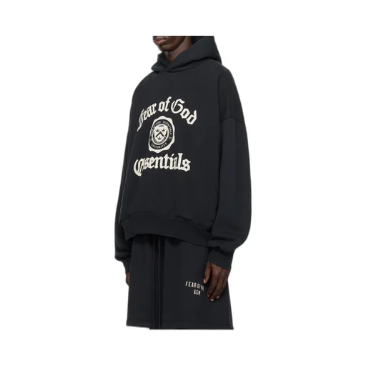 Logo Printed Long-Sleeved Hoodie