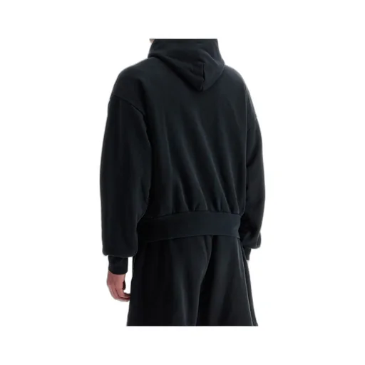Logo Printed Long-Sleeved Hoodie
