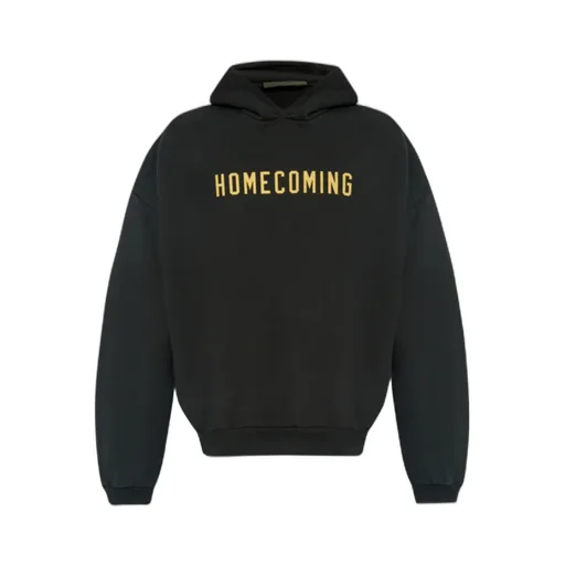 Slogan Printed Long Sleeved Hoodie