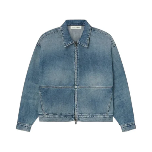 Zip-Front Denim Jacket