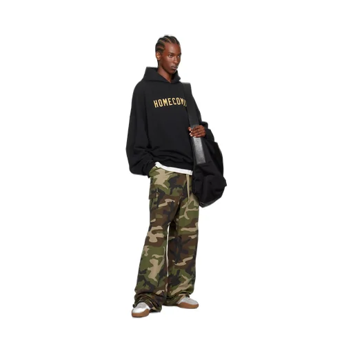 Slogan Printed Long Sleeved Hoodie