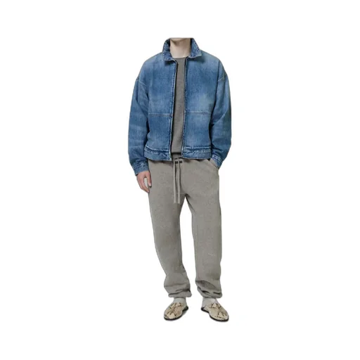 Zip-Front Denim Jacket