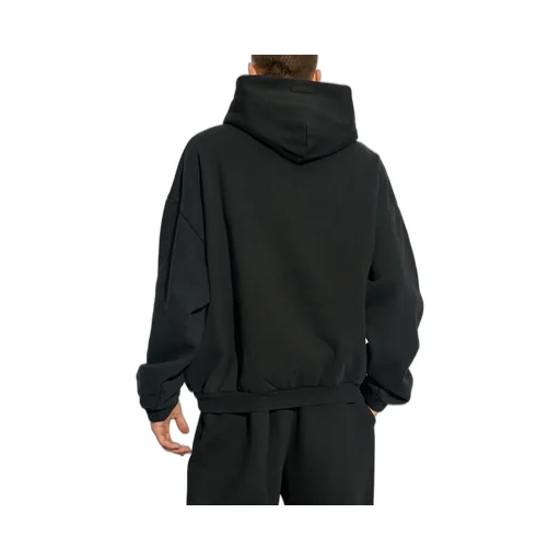 Slogan Printed Long Sleeved Hoodie