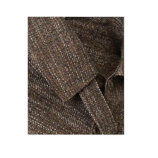Asymmetric Hem Tweed Short Cloak