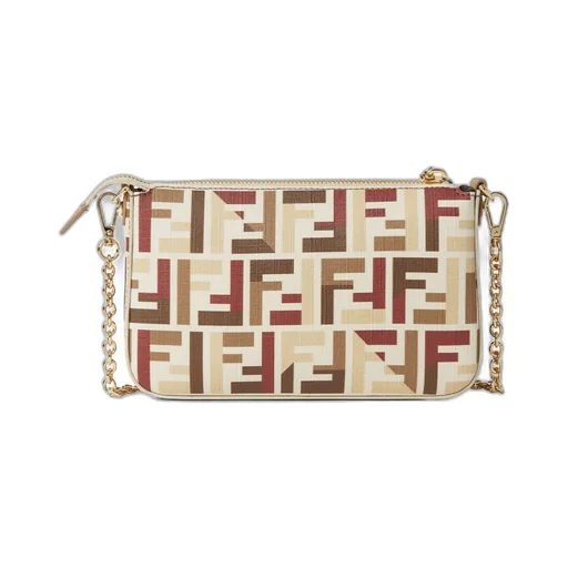 Pouch With Chain In Multicolor Ff Fabric
