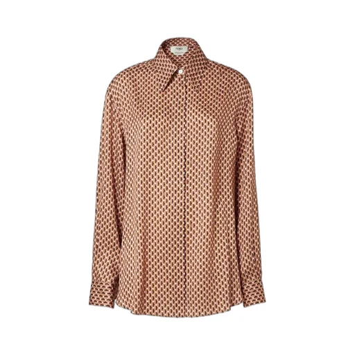 Dots Jacquard Long Sleeved Oversized Shirt