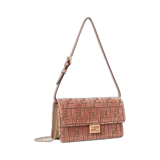 Ff Jacquard Velvet Wallet