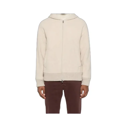 Hooded Zip-Front Jacket