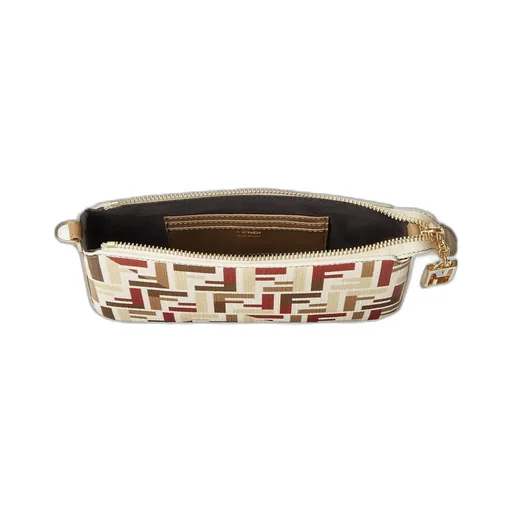 Pouch With Chain In Multicolor Ff Fabric