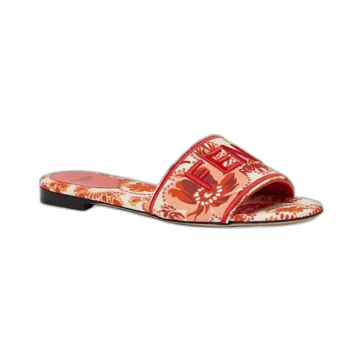 Sunshine Coral Bandana Printed Slides