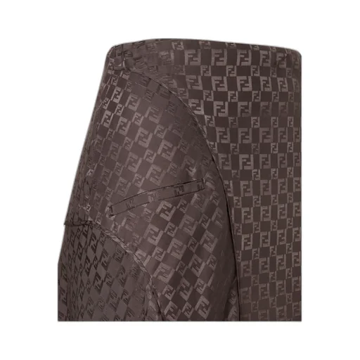Monogrammed A-Line Midi Skirt