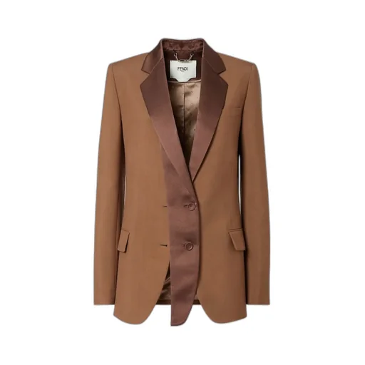 Brown Wool And Mohair Blazer