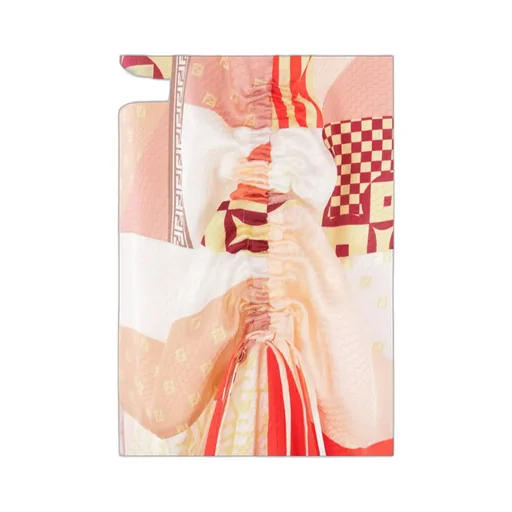 Graphic Printed Ruched Mini Dress
