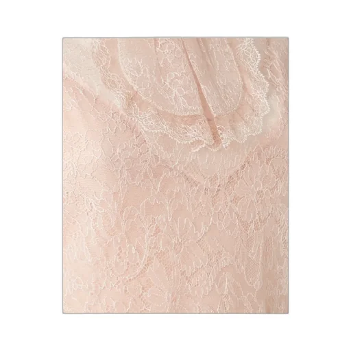 Trompe-L'oeil Effect Lace Midi Dress